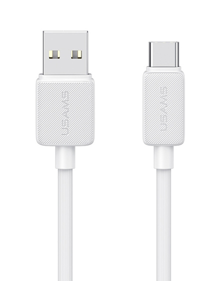 USAMS καλώδιο USB-C σε USB US-SJ688, 3A, 480Mbps, 1m, λευκό