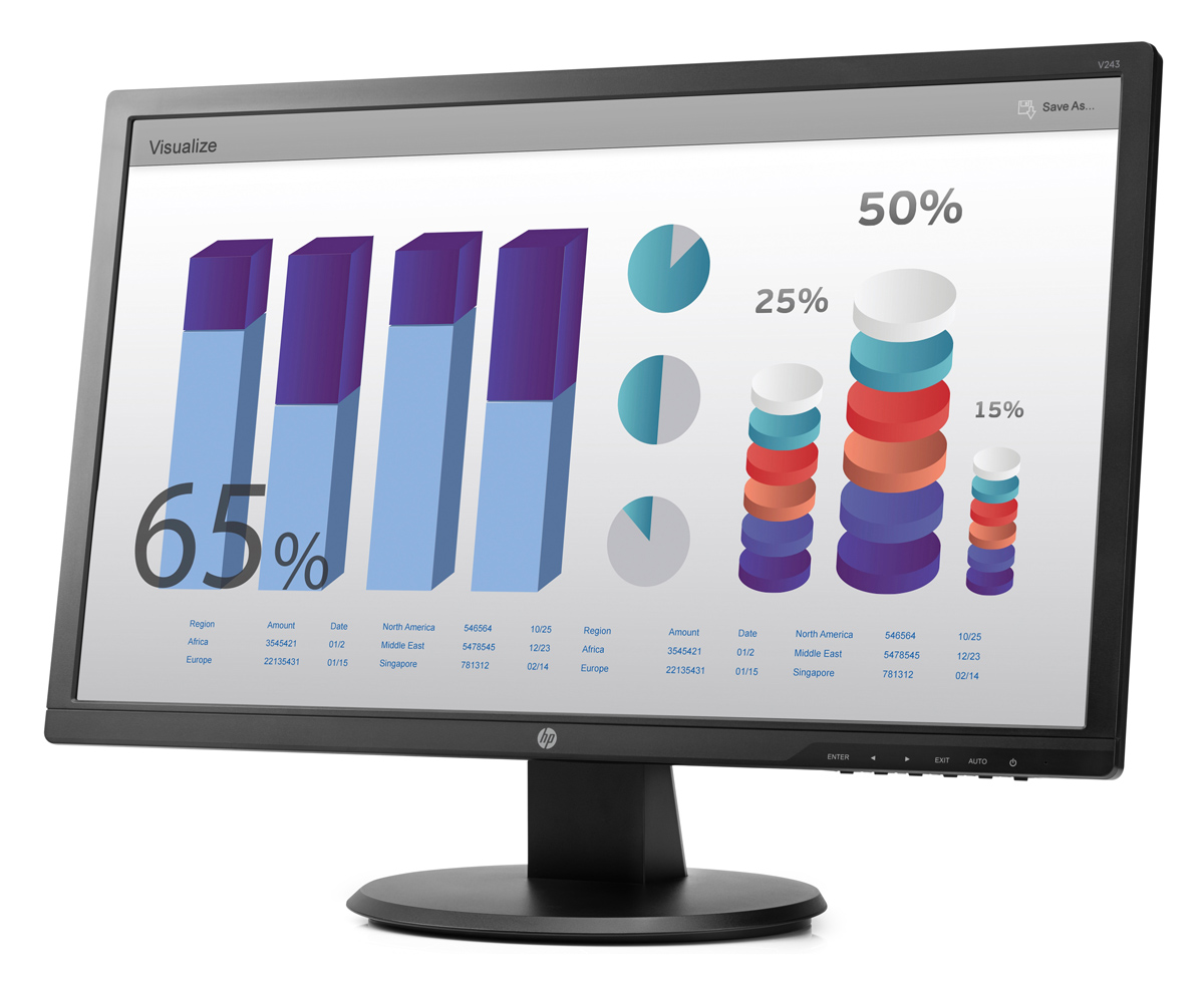 HP used οθόνη V243 LED, 24