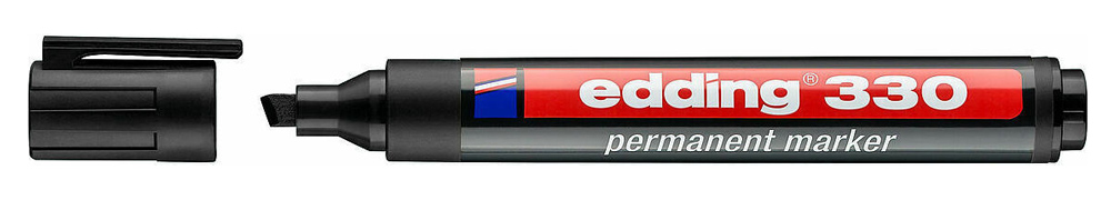 EDDING ανεξίτηλος μαρκαδόρος 330, 1-5mm, επαναγεμιζόμενος, μαύρος