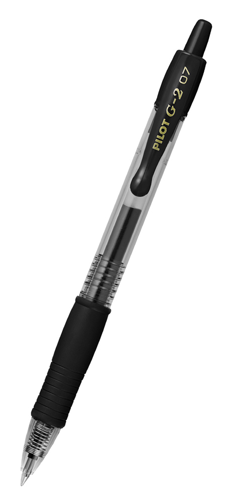 PILOT στυλό διαρκείας gel G-2, 0.7mm, 14cm, μαύρο