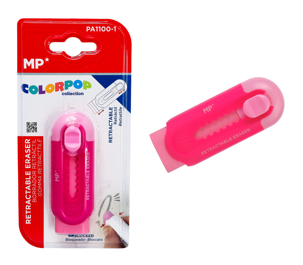 MP πτυσσόμενη γόμα για μολύβι PA1100-1, ροζ
