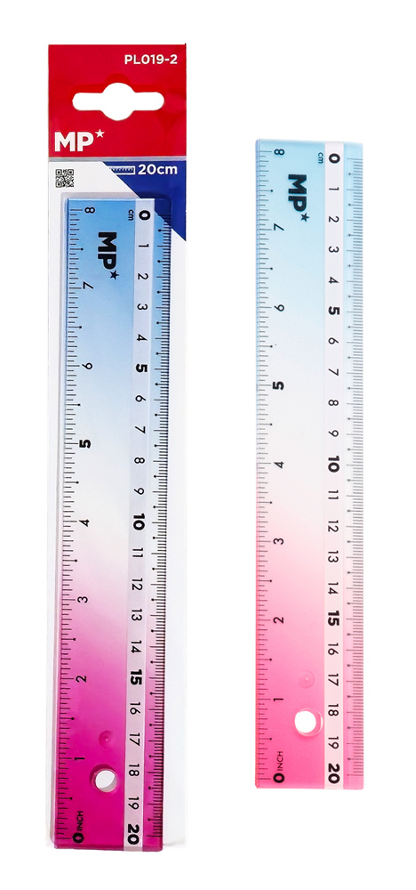 MP πλαστικός χάρακας PL019-2, 8