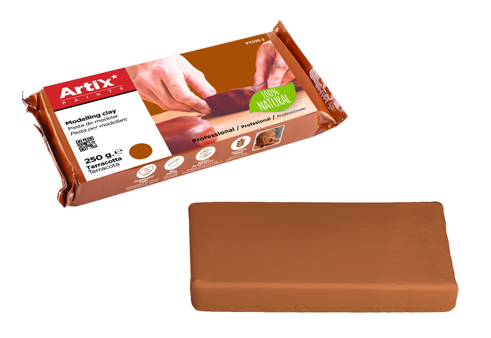 ARTIX PAINTS φυσικός πηλός PY035-2, χωρίς γλουτένη, 250γρ, καφέ