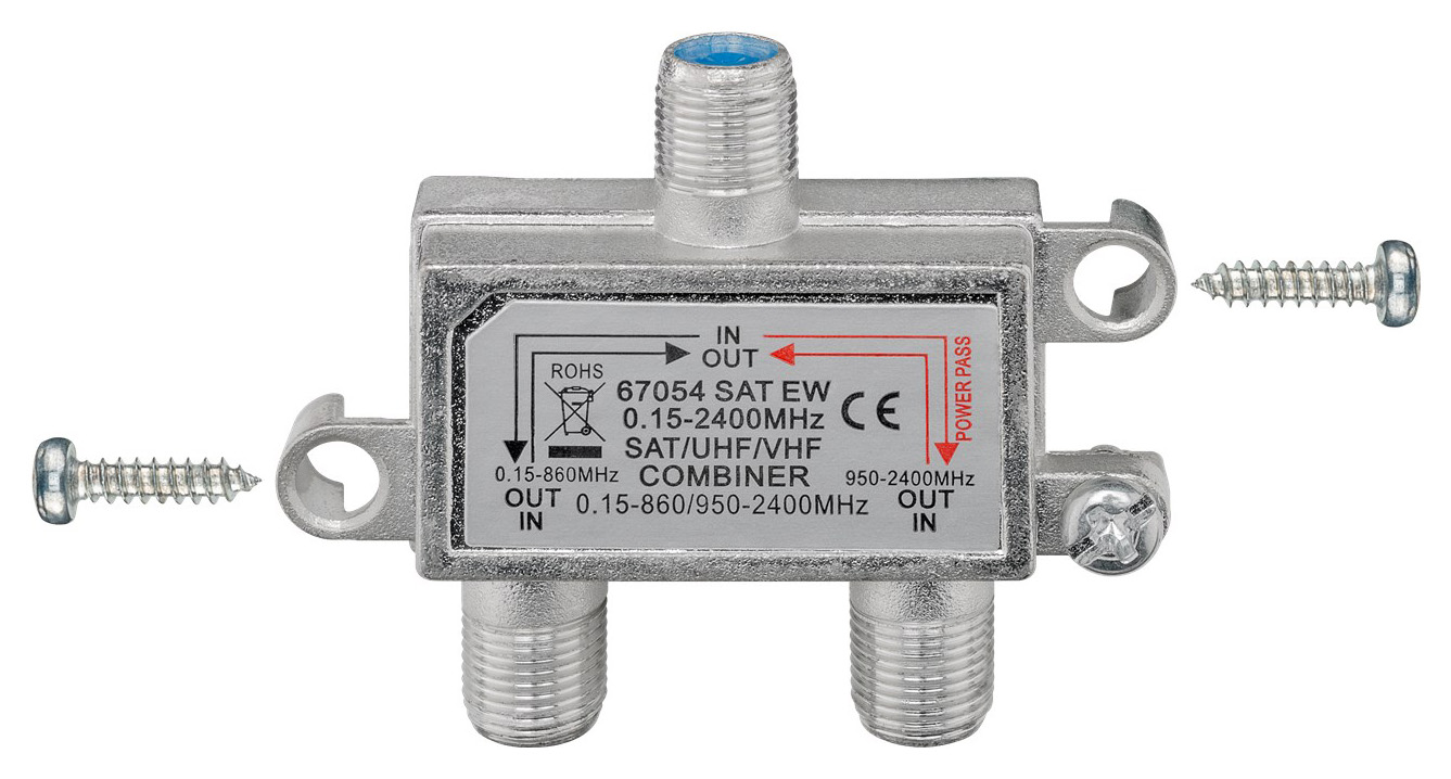 GOOBAY SAT-TV combiner 67054, 0.15 MHz - 2400MHz, 100dB