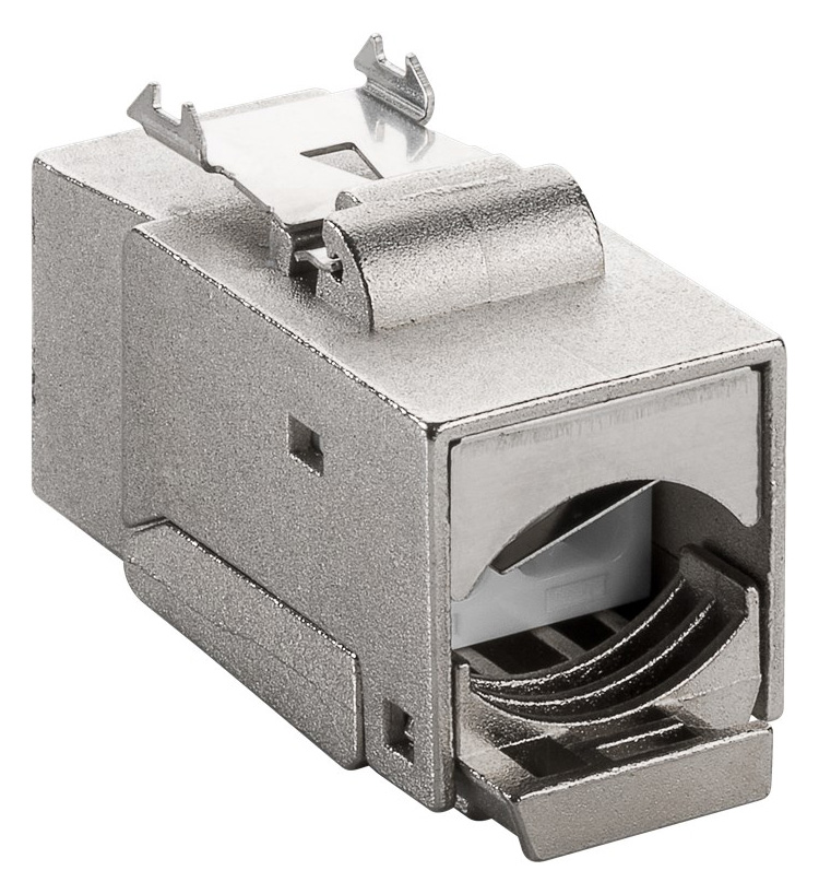 GOOBAY Keystone module RJ45 CAT 6A 90863, STP, 250 MHz, ασημί