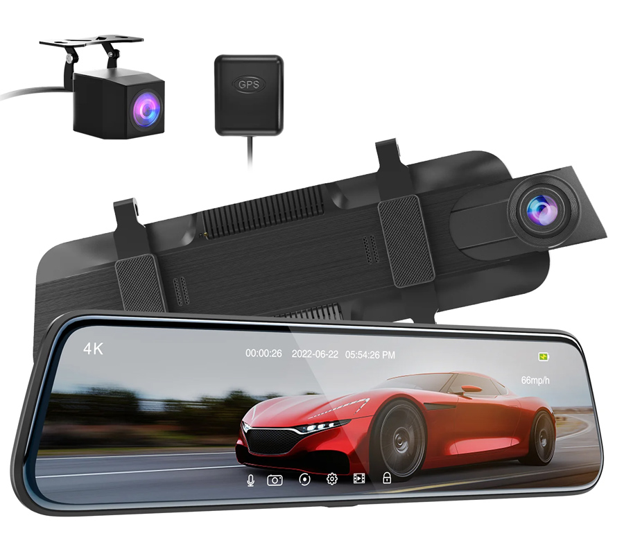 THIEYE σετ καθρέφτης αυτοκινήτου με κάμερα CarView 4, GPS, οθόνη 10