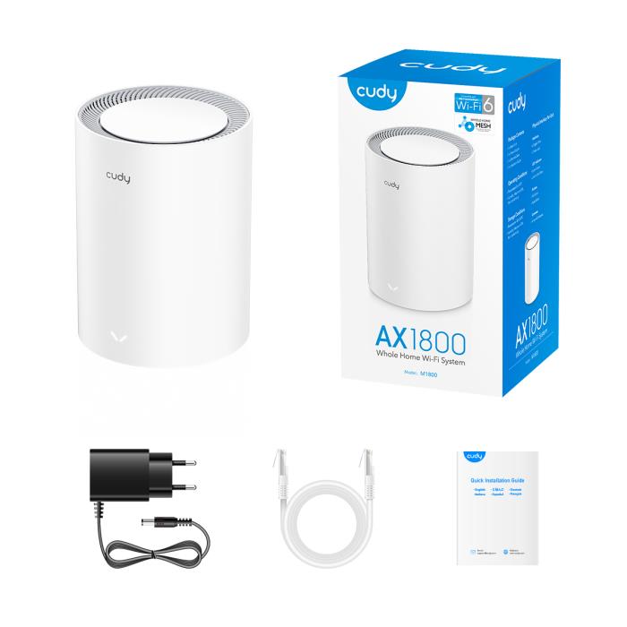 Mesh Wi-Fi6 AX1800 Cudy M1800(1-Pack) V2.0