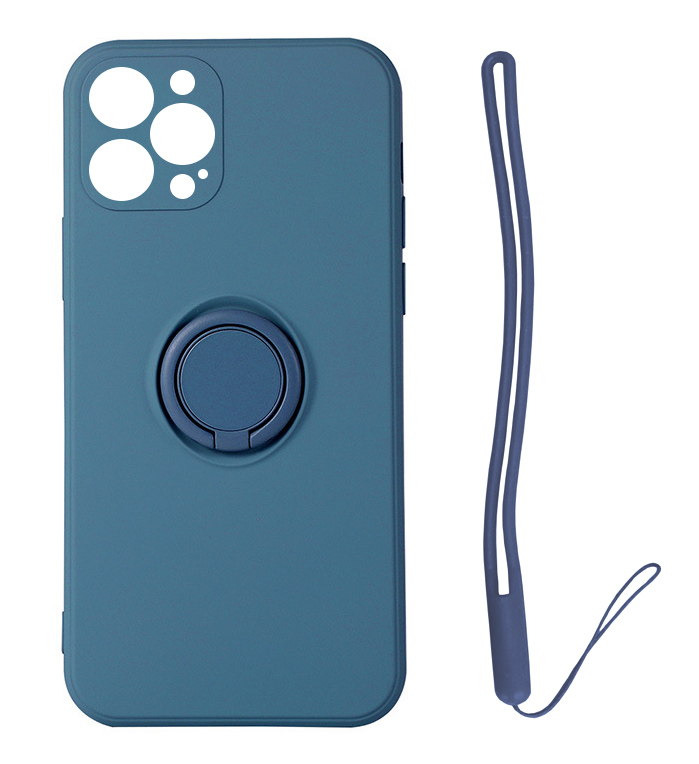 VENNUS θήκη Silicone Ring VNS-0070 για iPhone 14 Pro, μπλε