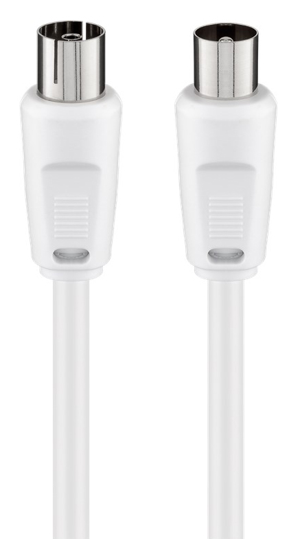 GOOBAY καλώδιο κεραίας αρσενικό σε θηλυκό 11510, <70dB, CCS, 1.5m, λευκό
