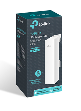 TP-LINK Access point CPE210, 2.4GHz 300Mbps, εξωτερικού χώρου, Ver. 3.2