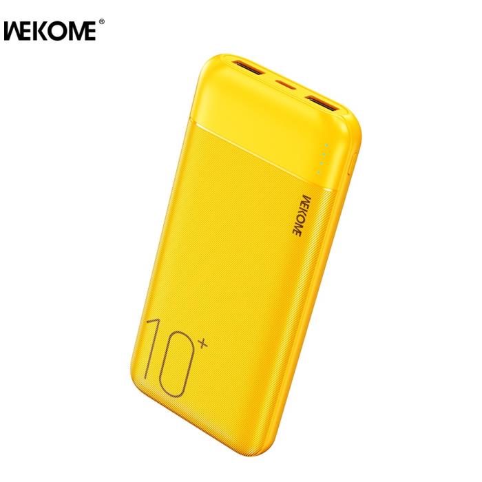 Power Bank WK 10000mAh 12W USBx2 Yellow WP-01
