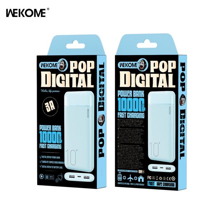 Power Bank WK 10000mAh 12W USBx2 Blue WP-01