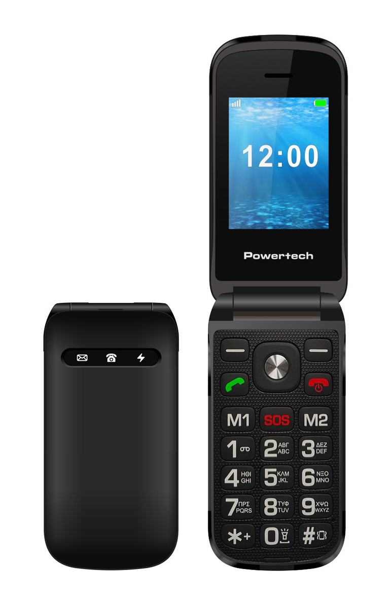 POWERTECH κινητό τηλέφωνο Milly Flip, 2.4