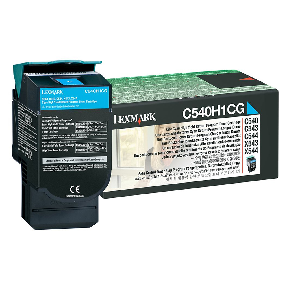 LEXMARK C54x/X543 HC CYAN TNR (2k) (C540H1C) (LEXC540H1C)