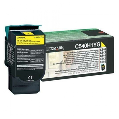 LEXMARK C54x/X543 HC YELLOW TNR (2k) (C540H1Y) (LEXC540H1Y)