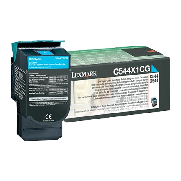 LEXMARK C544/X544 HC CYAN TNR (4k) (C544X1C) (LEXC544X1C)