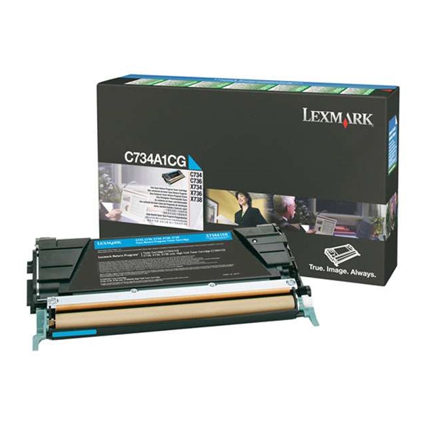 LEXMARK C73x/X73x  CYAN TONER (6k) (C734A1C) (LEXC734A1C)
