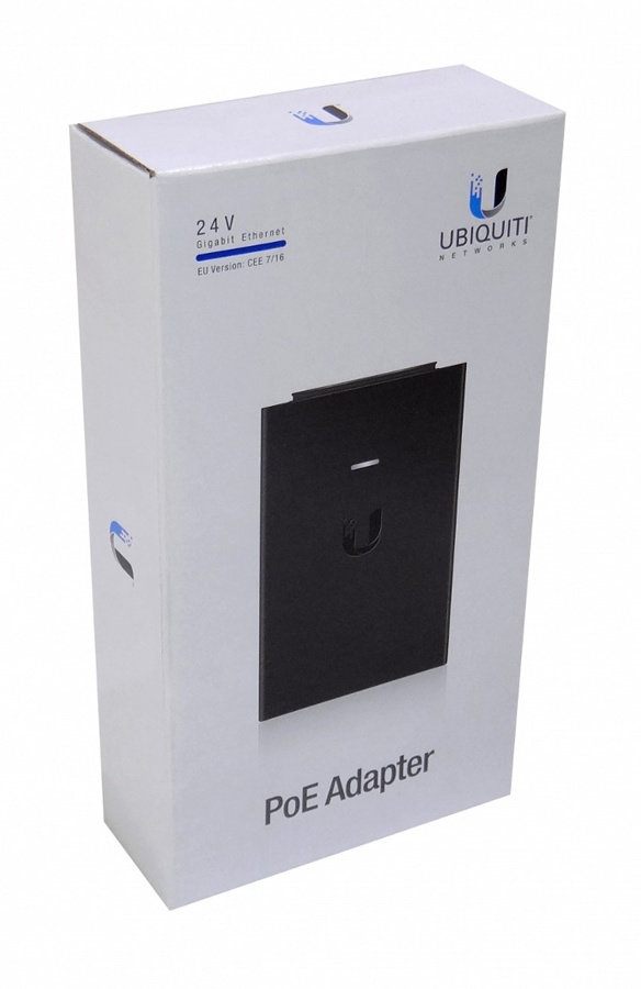 UBIQUITI Gigabit PoE Adapter POE-24-24W-G, 24V, 1A, 24W, με power cable
