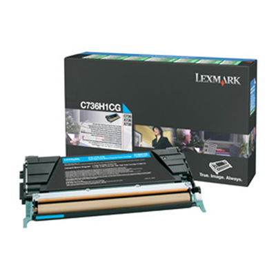 LEXMARK C73x/X73x  CYAN TONER (10k) (C736H1C) (LEXC736H1C)