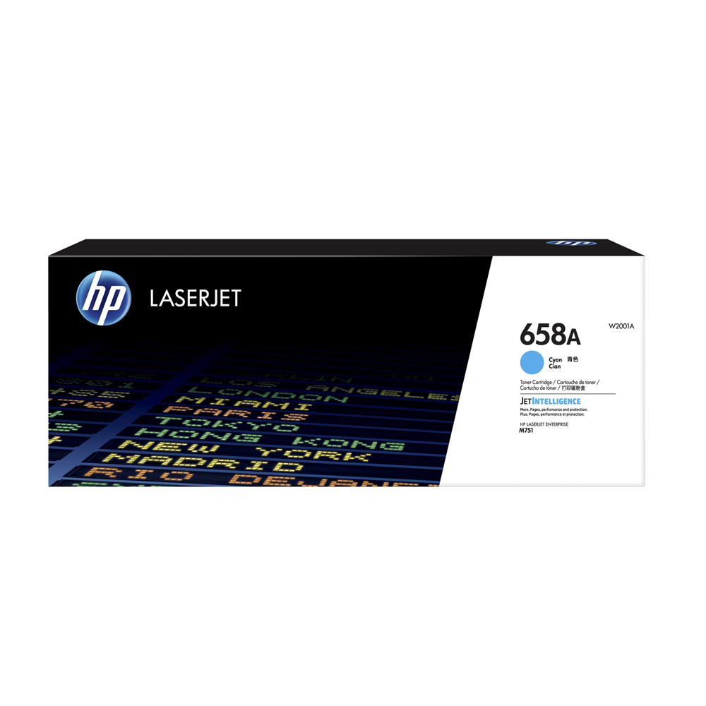 HP 658A Cyan LaserJet Toner Cartridge (6k) (W2001A) (HPW2001A)