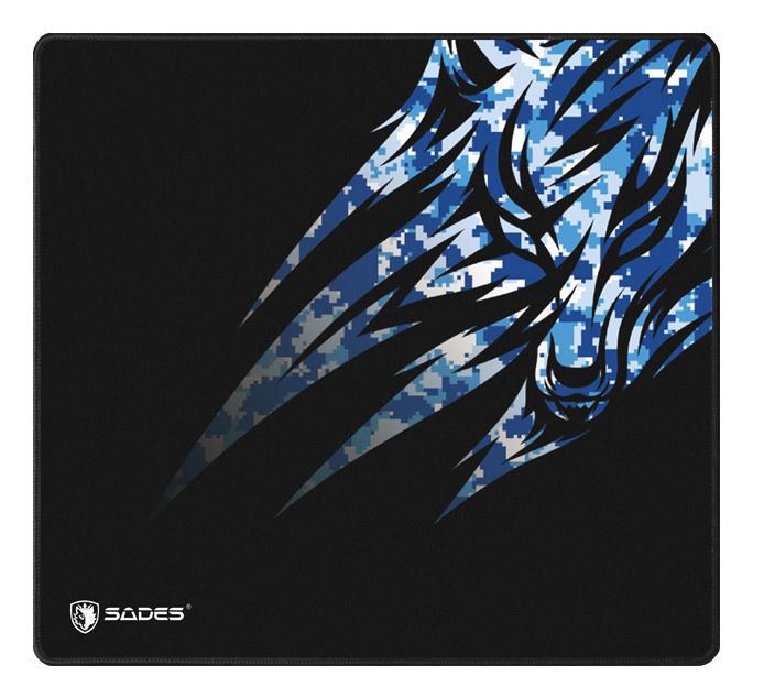SADES Gaming Mouse Pad Hailstorm, rubber base, 450 x 400mm