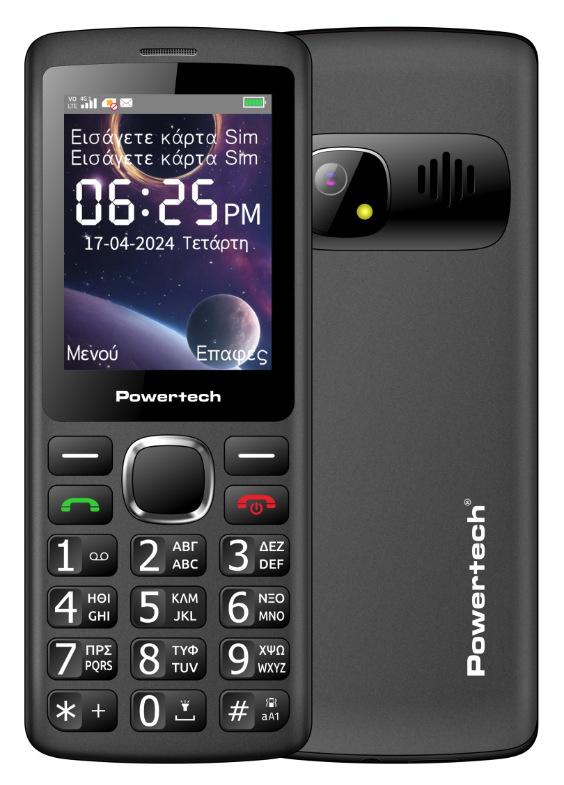 POWERTECH κινητό τηλέφωνο Sentry 4G Bar, 2.4