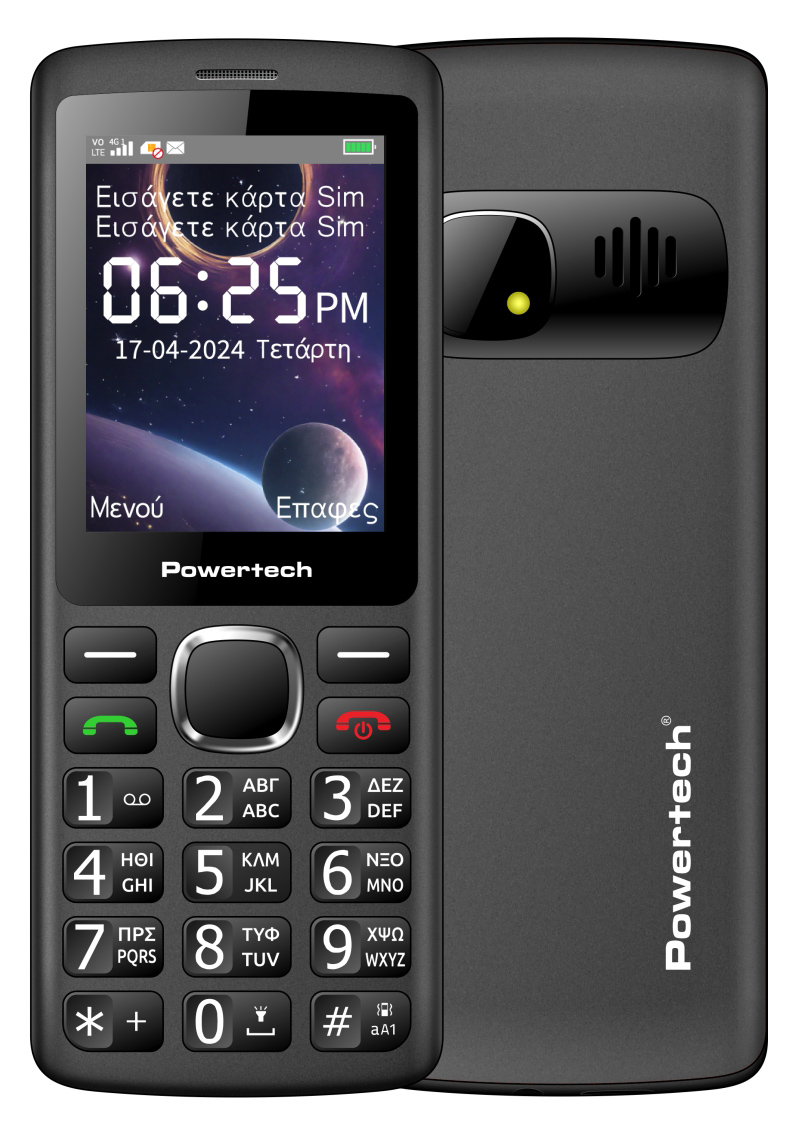 POWERTECH κινητό τηλέφωνο Sentry 4G Bar NC, 2.4