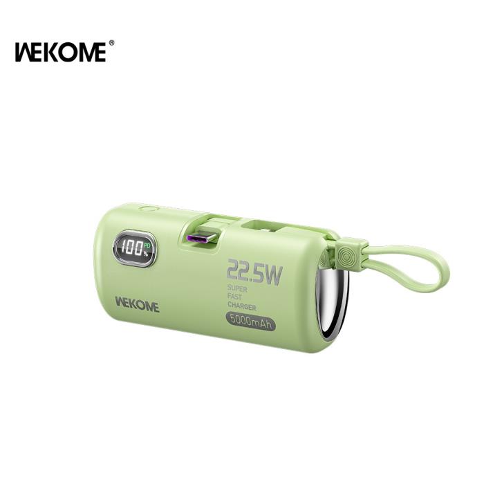 Power Bank WK 5000mAh 22,5W PDx2 Green WP-19