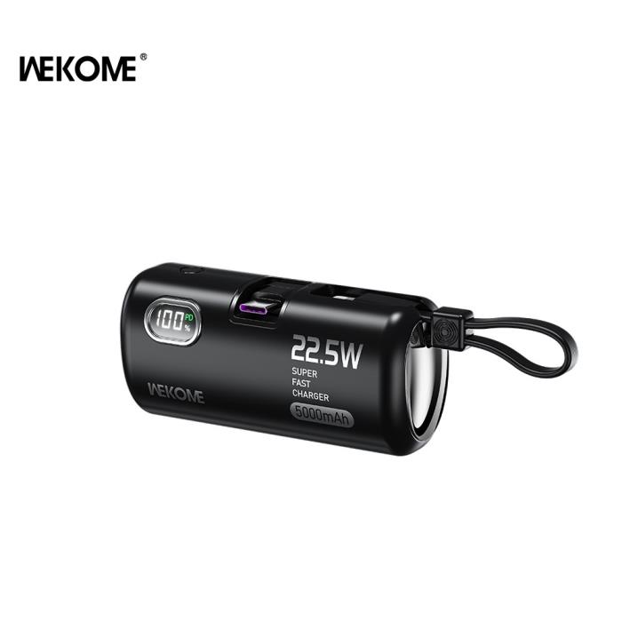 Power Bank WK 5000mAh 22,5W PDx2 Black WP-19