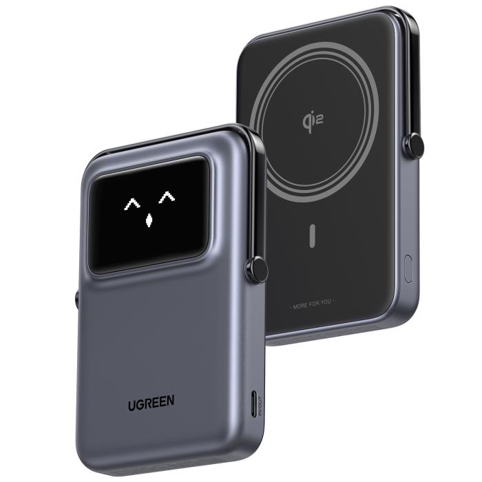 Power Bank Magnetic Wireless UGREEN 10000mAh 20W Qi2.0 PDx1 PB764 45329 Grey
