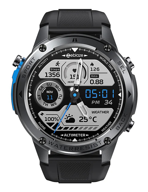 ZEBLAZE smartwatch Stratos 2 Ultra, heart rate, 1.43