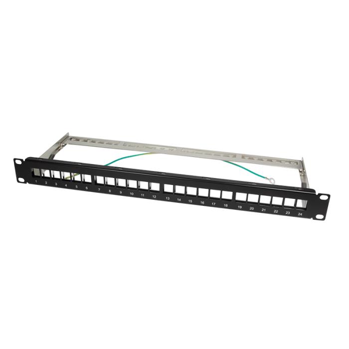 Patch panel keystone jacks 19'' 24 ports Logilink NK4042
