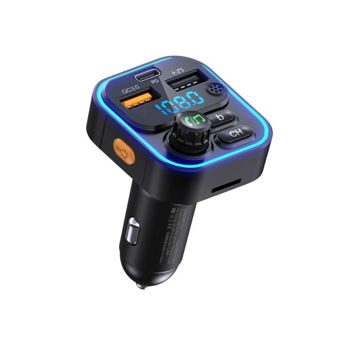 FM Transmitter WK Car Charger and MP3 Player with Led Light WP-C52