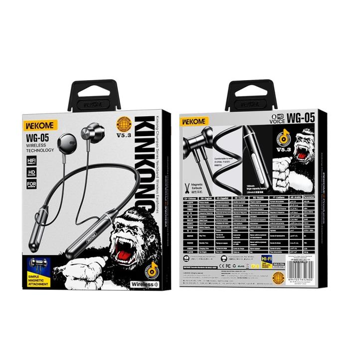 Earphone WK Neckband BT WG-05 Black