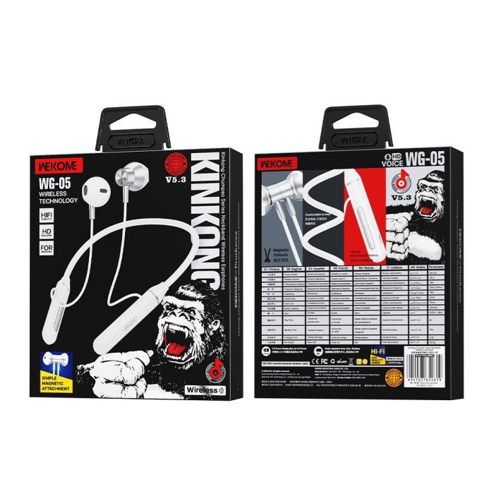 Earphone WK Neckband BT WG-05 White