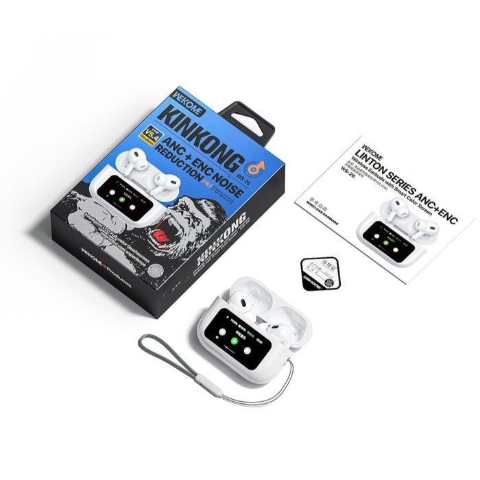 Earphone TWS WK BT Liton WS-26 White ANC