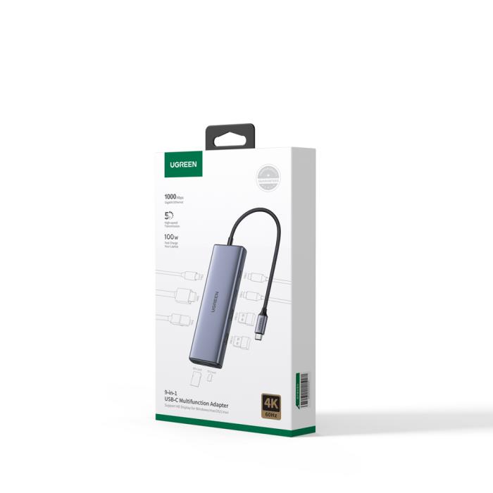 Multi Function Type-C Converter 9 in 1 UGREEN CM498 15375