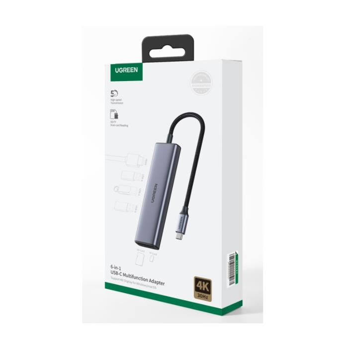 Multi Function Type-C Converter 6 in1 UGREEN CM511 20956A