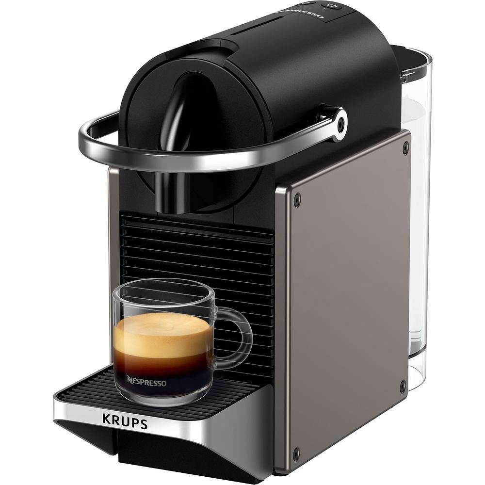 Krups Pixie Καφετιέρα για Κάψουλες Nespresso Titan (XN306T) (KRUXN306T)