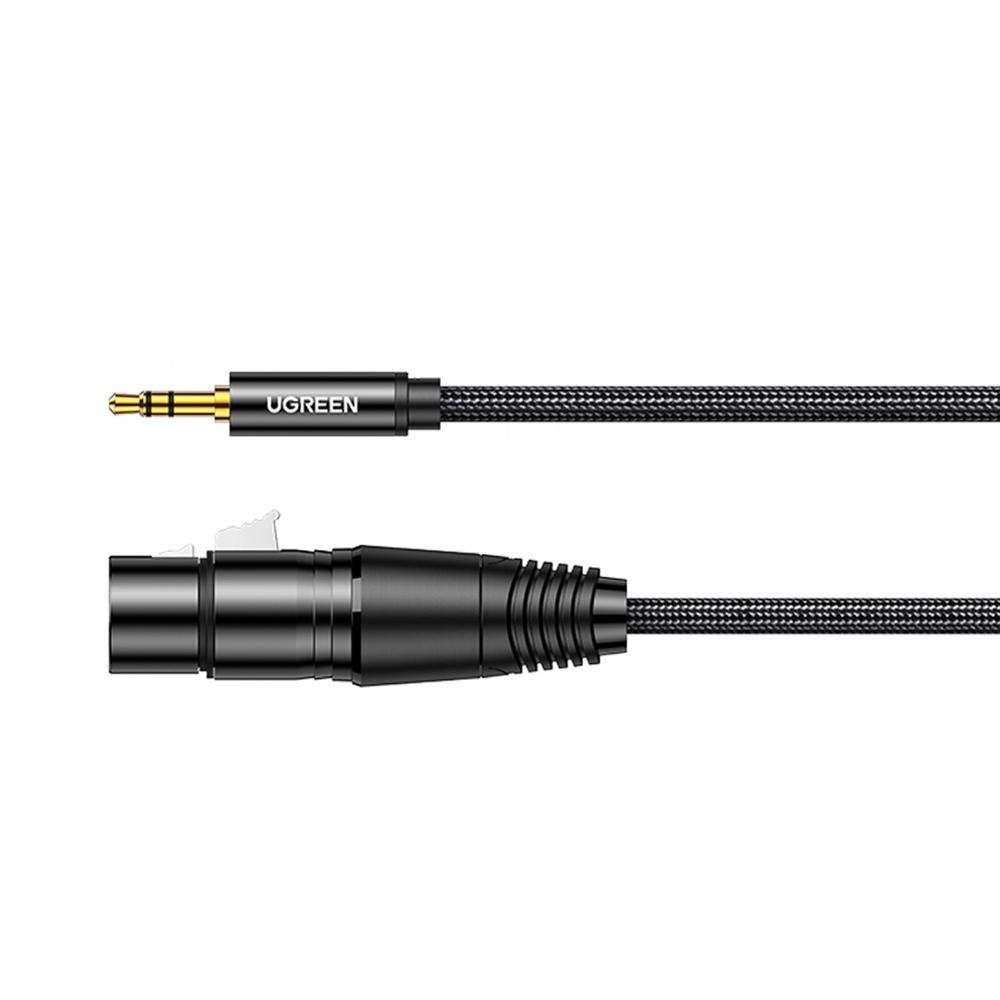 Ugreen Cable XLR female - 3.5mm male Μαύρο 1m (20763) (UGR20763)