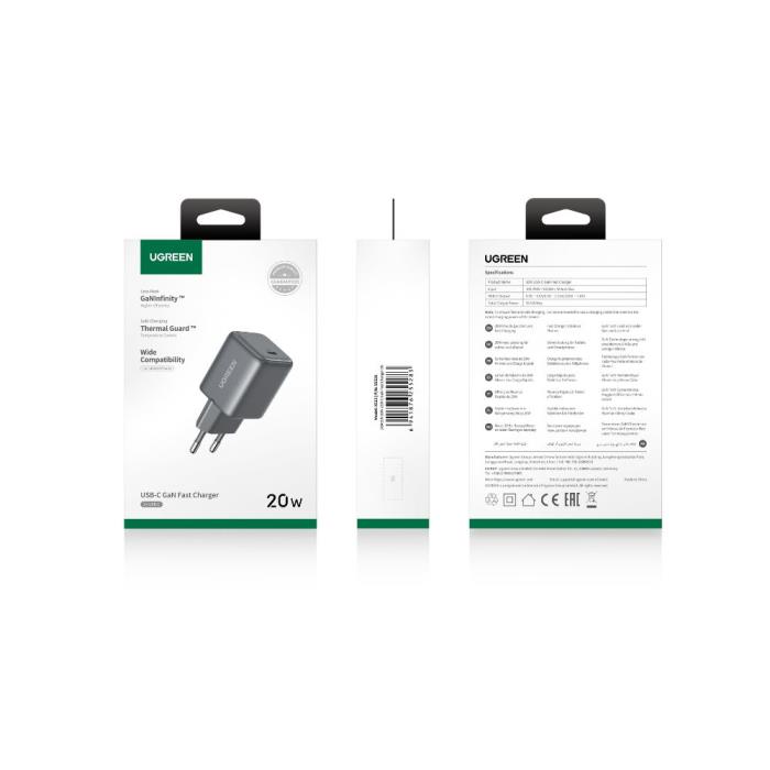 Charger GaN UGREEN X512 20W PD Grey 55528