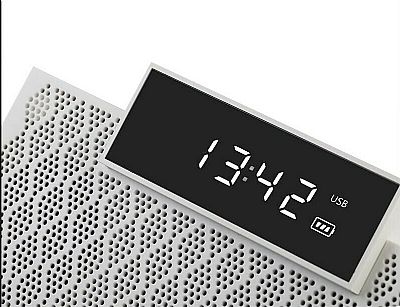 Edifier MP260 Επιτραπέζιο Ρολόι με Ξυπνητήρι Λευκό