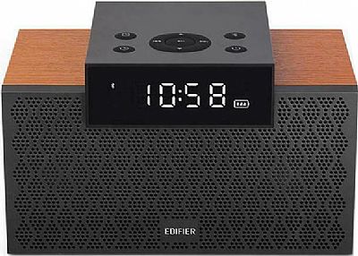 Edifier MP260 Επιτραπέζιο Ψηφιακό Ρολόι με Ξυπνητήρι Καφέ