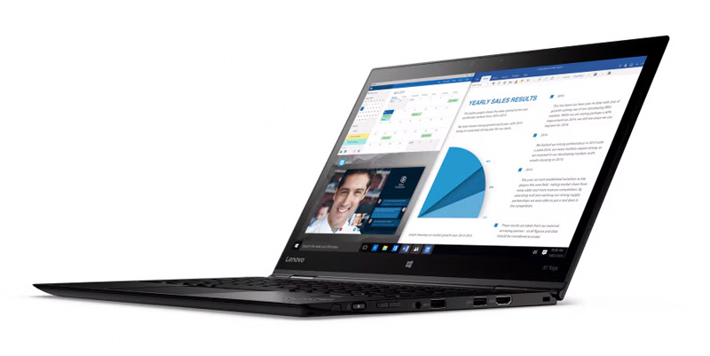 LENOVO Laptop X1 Yoga 1st Gen, Refurbished Grade B, i5-6300U 8/240GB M.2 14