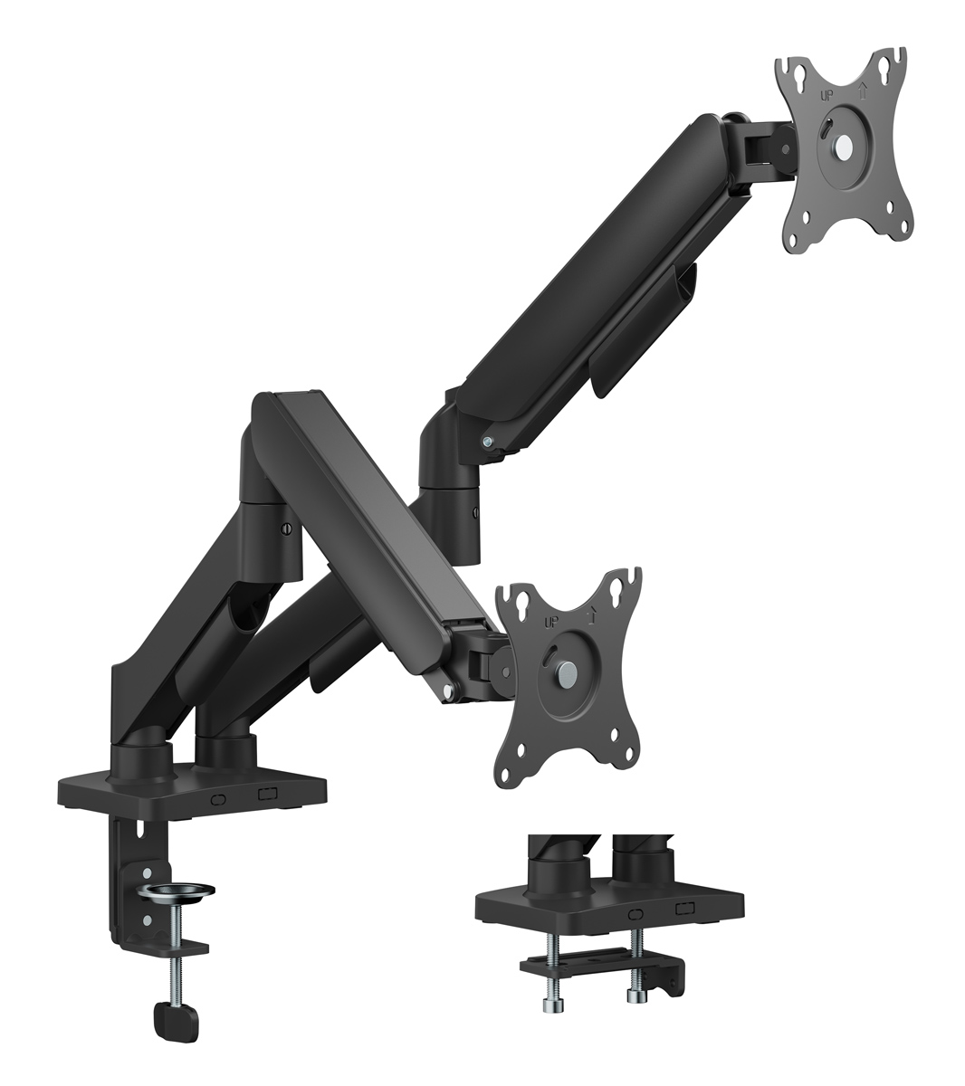 POWERTECH βάση γραφείου για 2x οθόνες PT-1425, 17-32