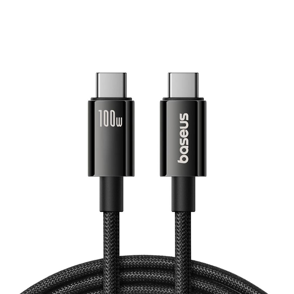 Baseus Cable USB Tungsten Gold USB-C to USB-C 100W 1,5m black (P10319800111-00) (BASP10319800111-00)